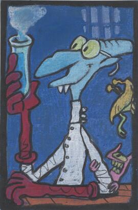 Pintura original Vampiros: "El tío Von Drácula"